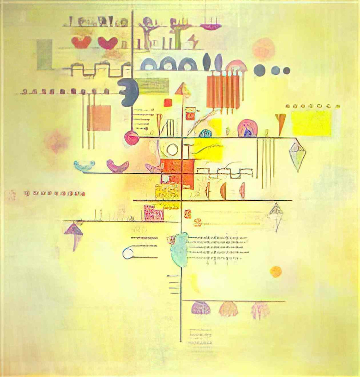 wassily kandinsky gentle accent 1934 Art A4 Photo Print