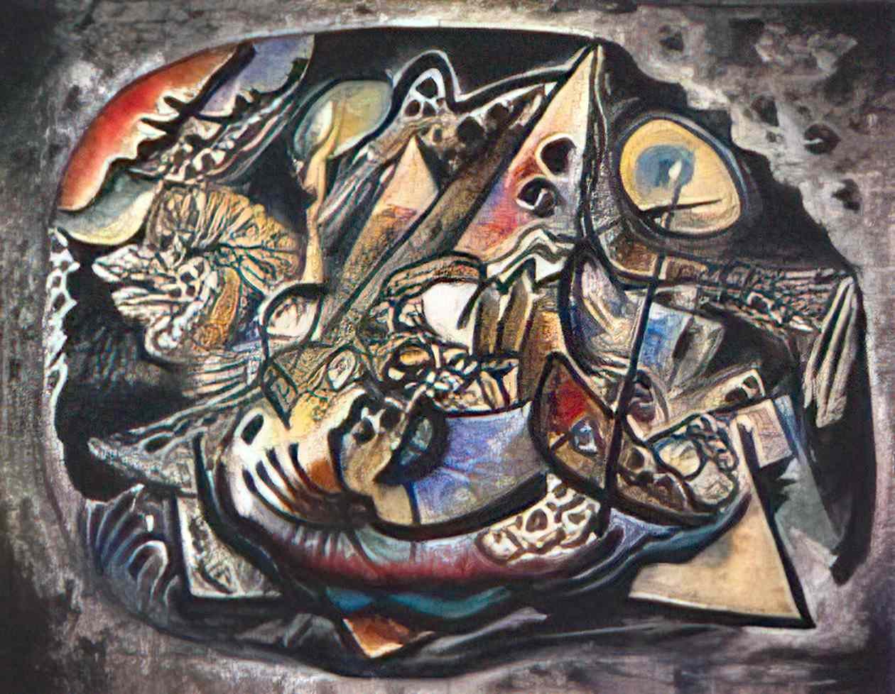 wassily kandinsky grey oval 1917 Art A4 Photo Print