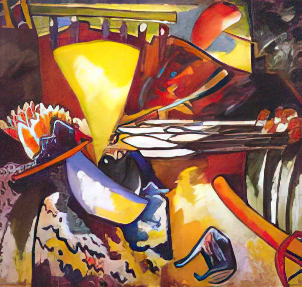 wassily kandinsky improvisation 11 1910 Art A4 Photo Print
