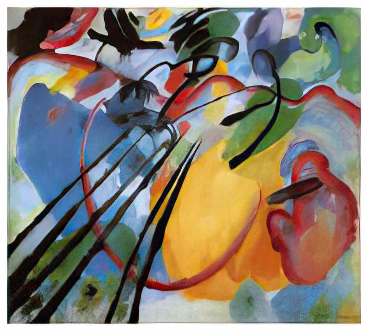 wassily kandinsky improvisation 26 rowing 1912 Art A4 Photo Print