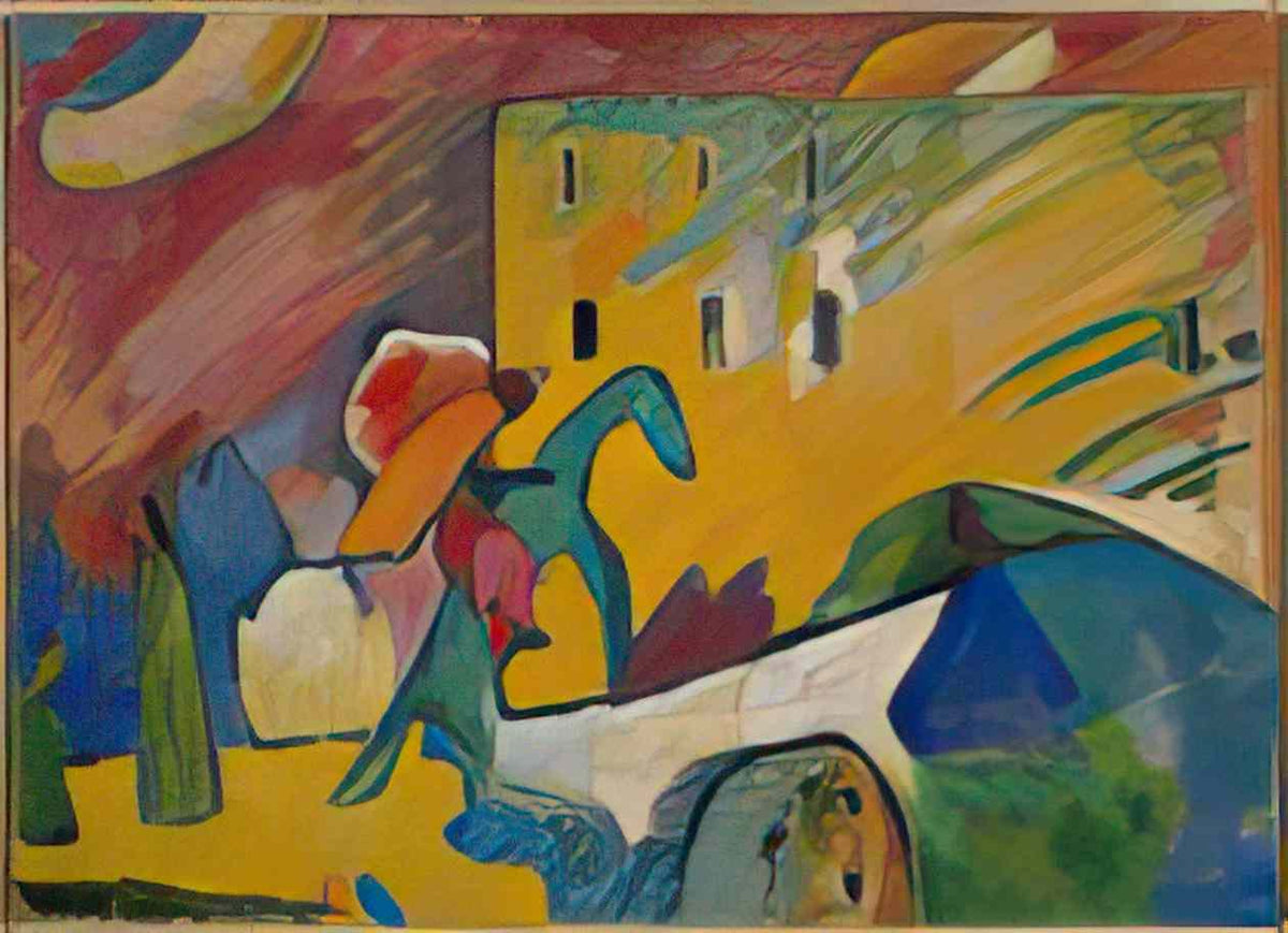 wassily kandinsky improvisation 3 1909 Art A4 Photo Print