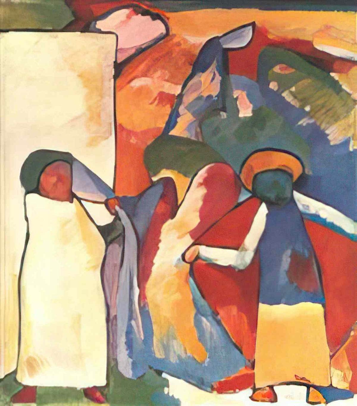 wassily kandinsky improvisation 6 african 1909 Art A4 Photo Print