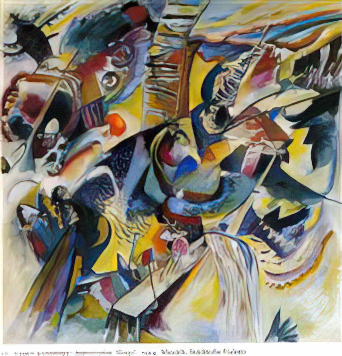 wassily kandinsky improvisation gorge 1914 Art A4 Photo Print