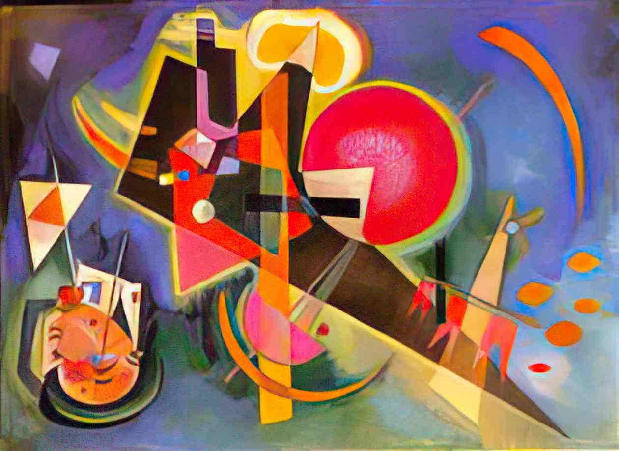 wassily kandinsky in blue 1925 Art A4 Photo Print