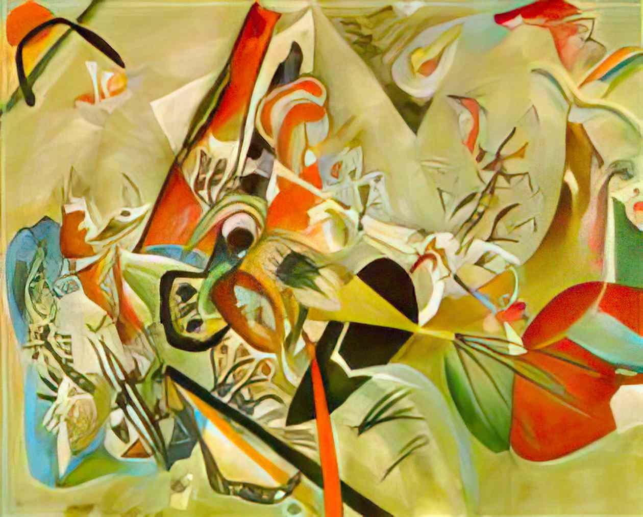 wassily kandinsky in grey 1919 Art A4 Photo Print