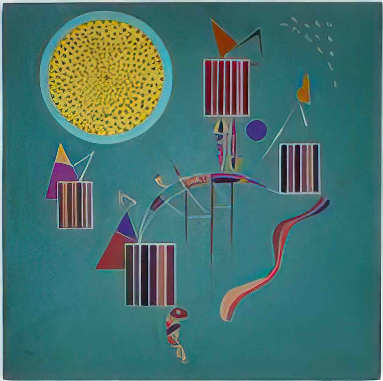 wassily kandinsky intime message 1942 Art A4 Photo Print