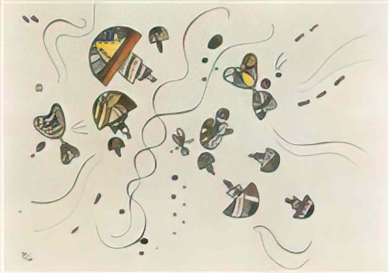 wassily kandinsky last watercolour 1944 Art A4 Photo Print