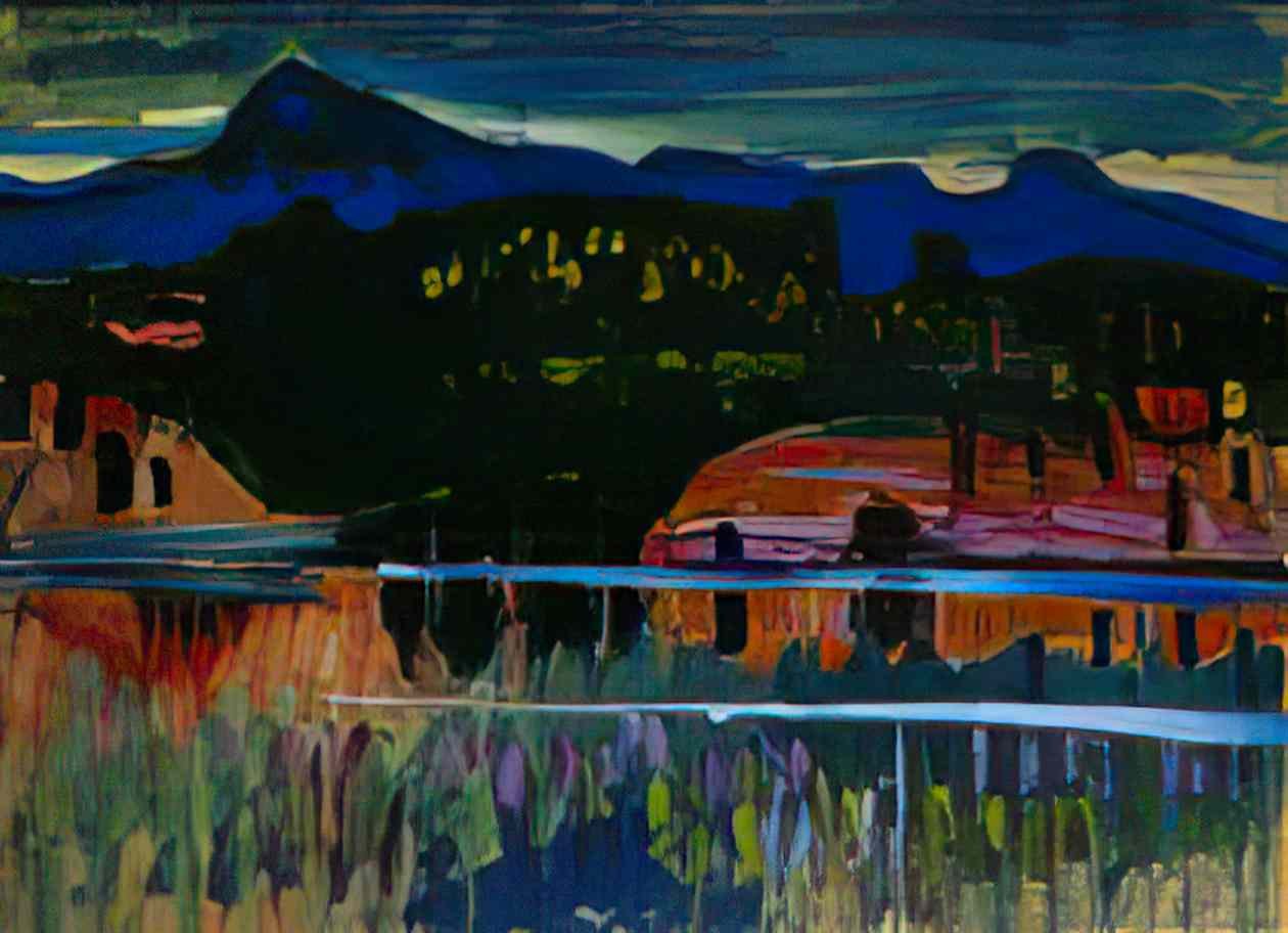 wassily kandinsky murnau am staffelsee 1908 Art A4 Photo Print