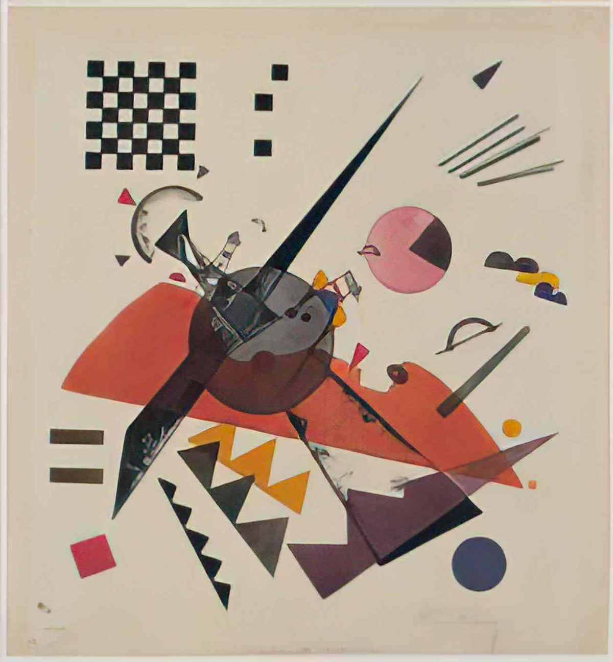 wassily kandinsky orange 1923 Art A4 Photo Print