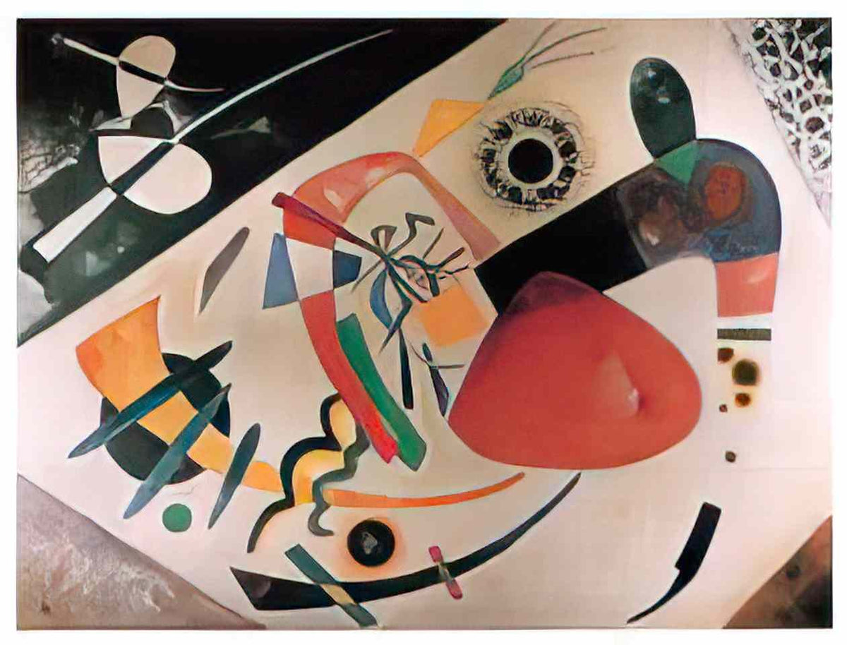 wassily kandinsky red spot ii 192 Art A4 Photo Print