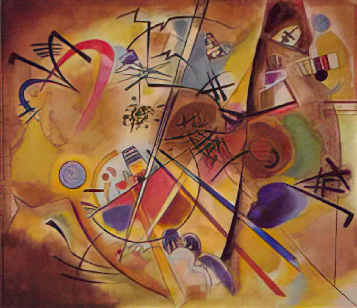 wassily kandinsky small dream in red 1925 Art A4 Photo Print