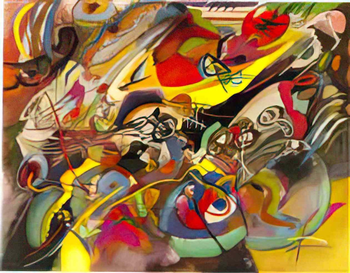 wassily kandinsky study for composition vii 1913 Art A4 Photo Print