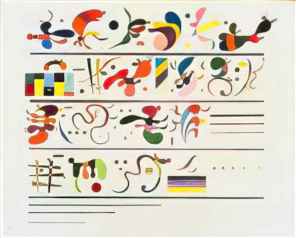 wassily kandinsky succession 1935 Art A4 Photo Print
