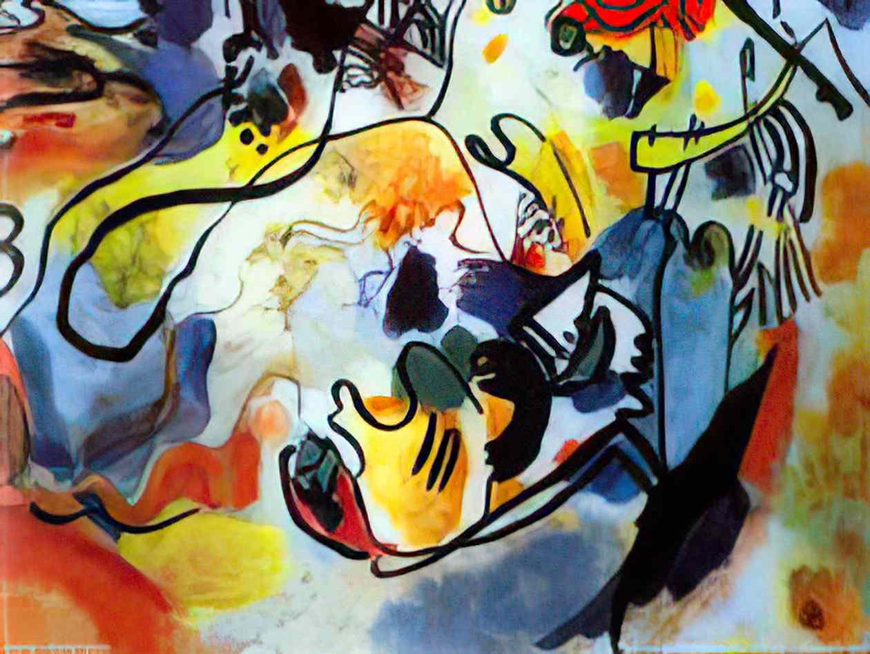 wassily kandinsky the last judgment 1912 Art A4 Photo Print