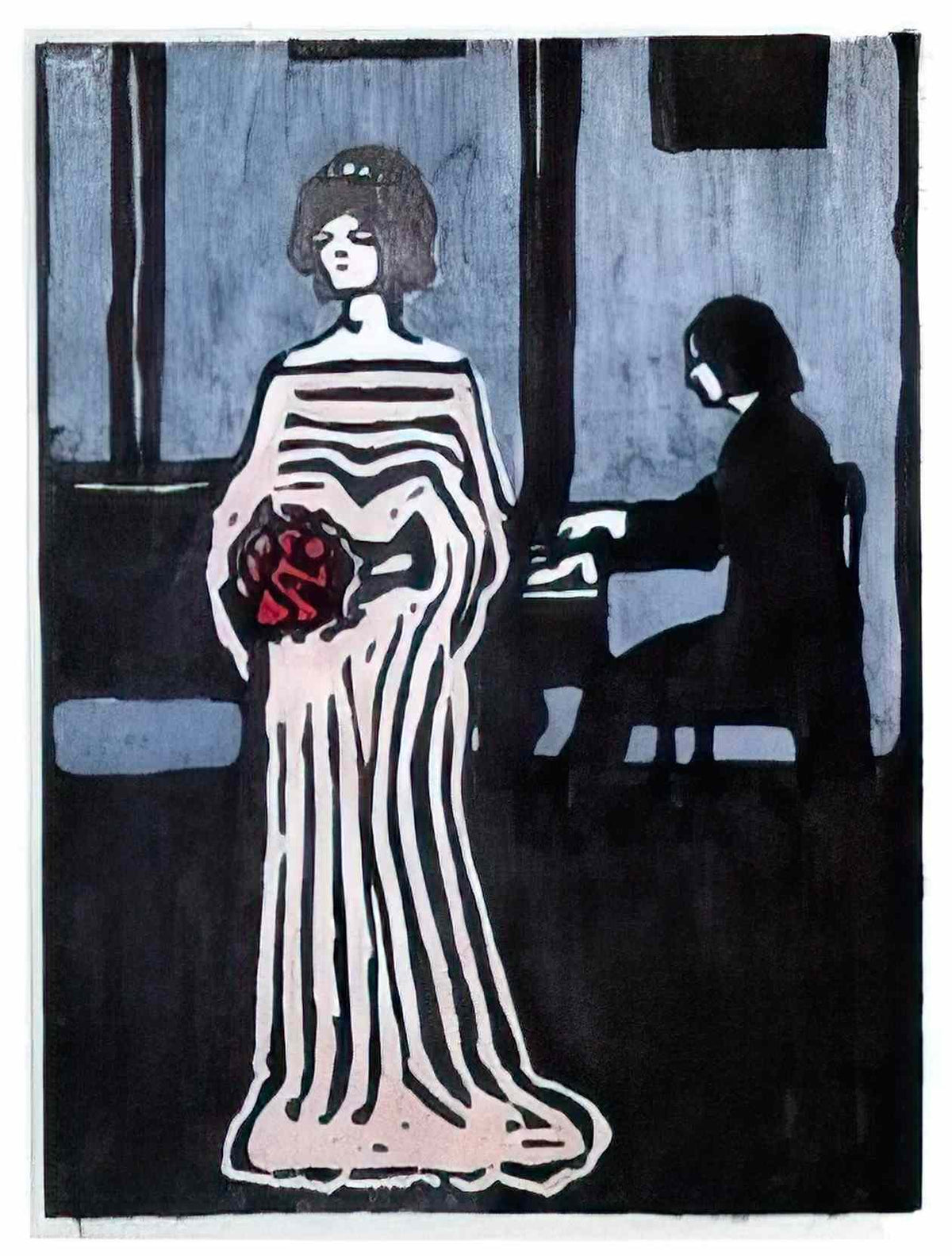 wassily kandinsky the singer 1903 Art A4 Photo Print