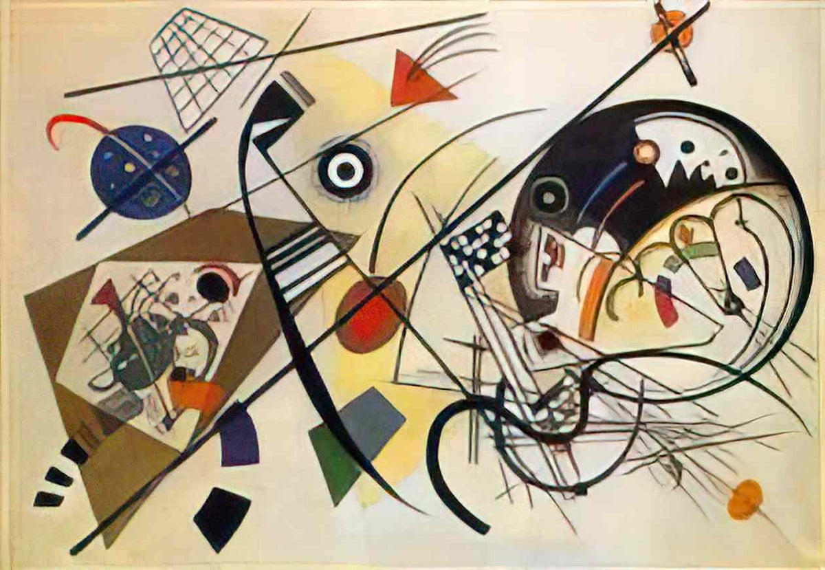 wassily kandinsky transverse line 1923 Art A4 Photo Print