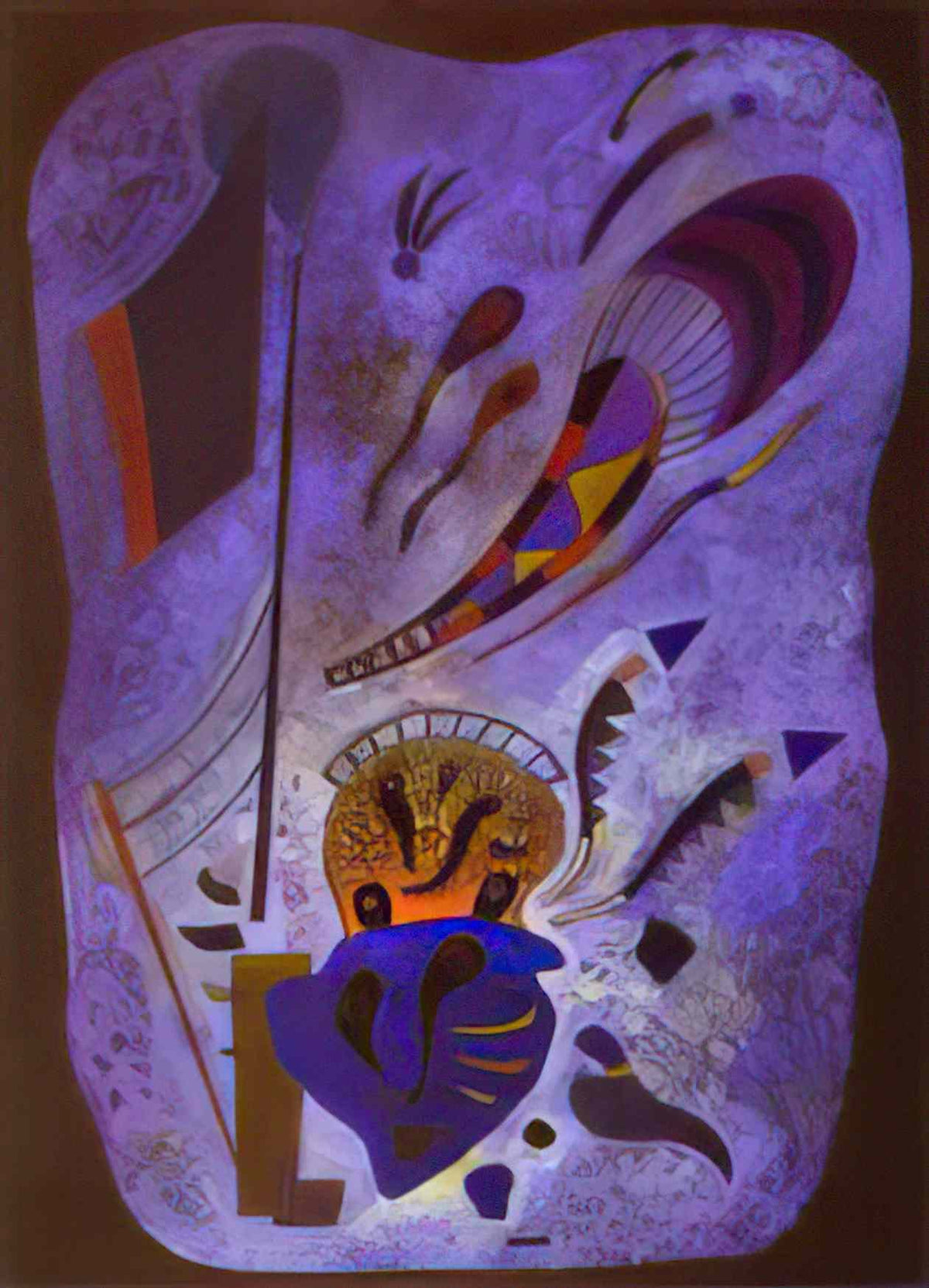 wassily kandinsky twilight 1943 Art A4 Photo Print