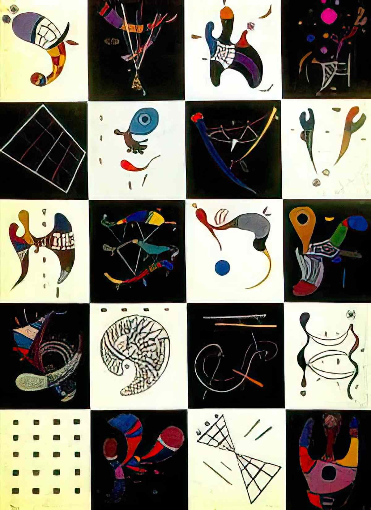 wassily kandinsky wassily kandinsky 4 x 5 = 20 Art A4 Photo Print