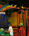 wassily kandinsky wassily kandinsky ariel szene aus faust ii Art A4 Photo Print