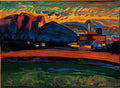 wassily kandinsky wassily kandinsky berglandschaft mit dorf i Art A4 Photo Print