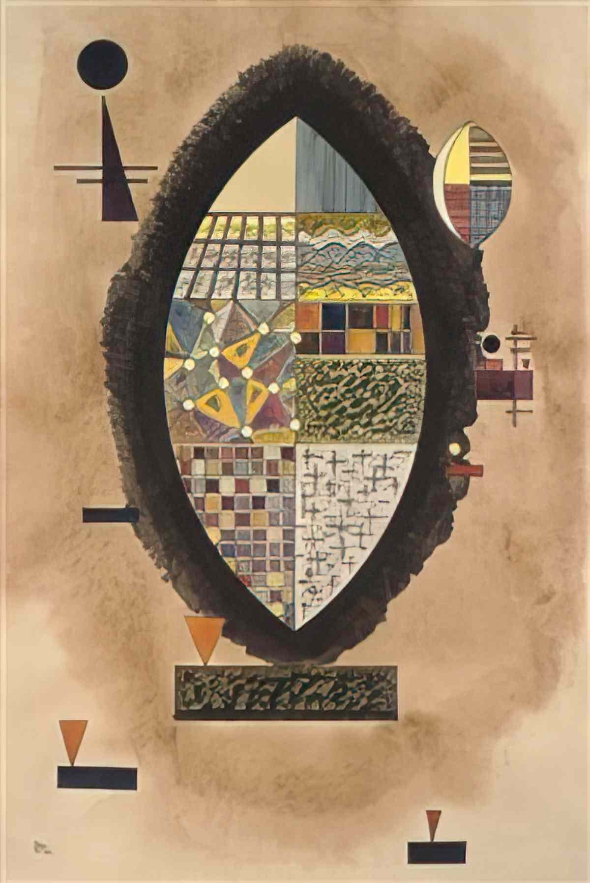 wassily kandinsky wassily kandinsky braun um bunt Art A4 Photo Print