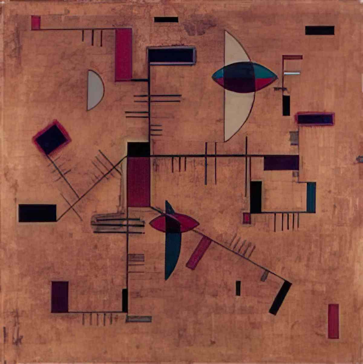 wassily kandinsky wassily kandinsky brun dense Art A4 Photo Print