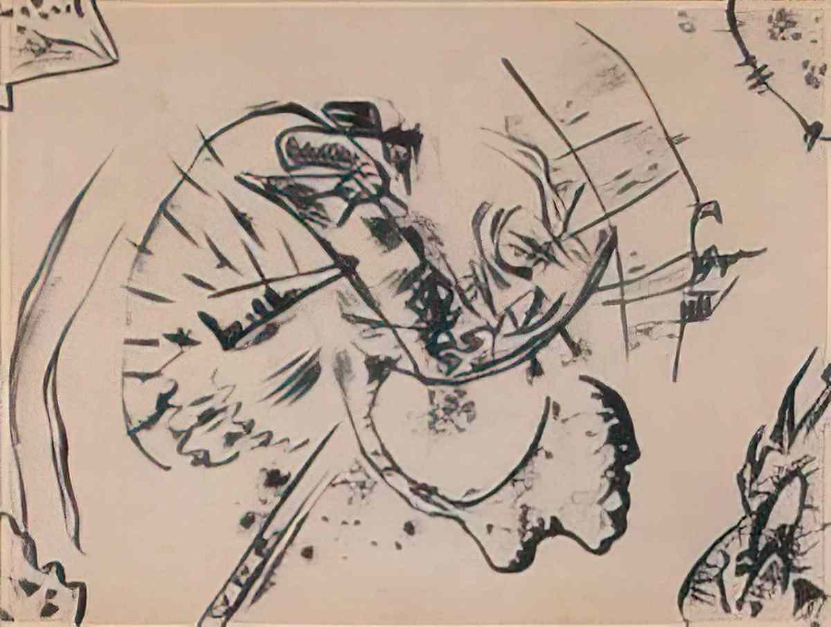 wassily kandinsky wassily kandinsky composition abstraite Art A4 Photo Print