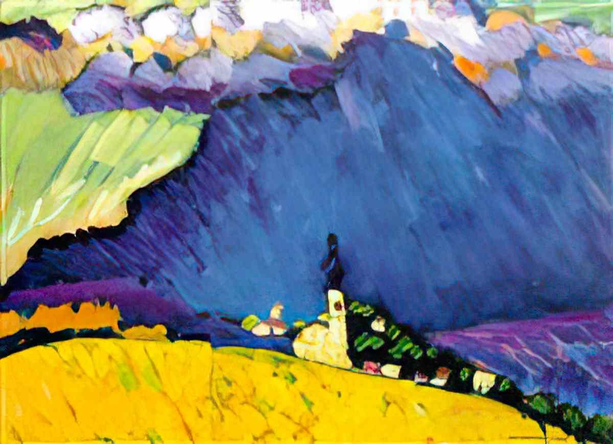 wassily kandinsky wassily kandinsky dünaberg1 Art A4 Photo Print