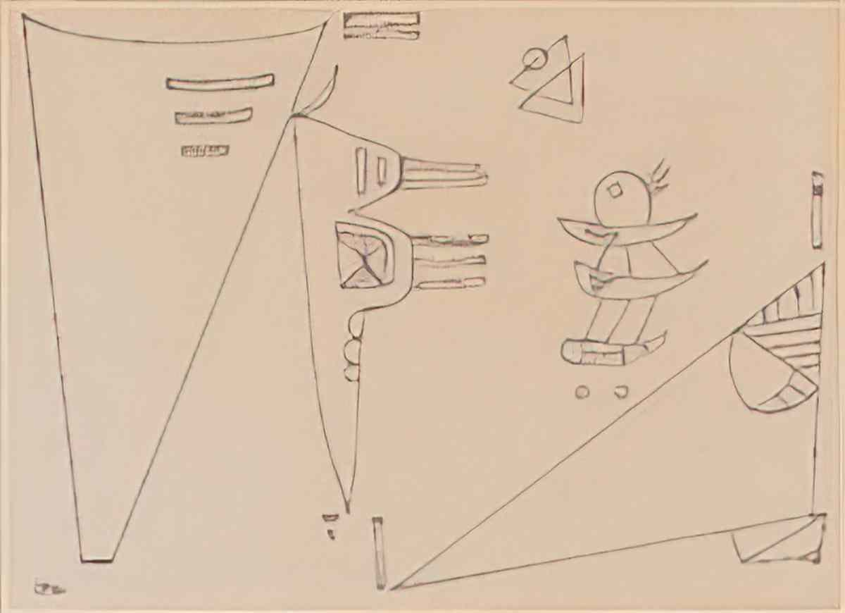 wassily kandinsky wassily kandinsky dessin 34 du carnet Art A4 Photo Print