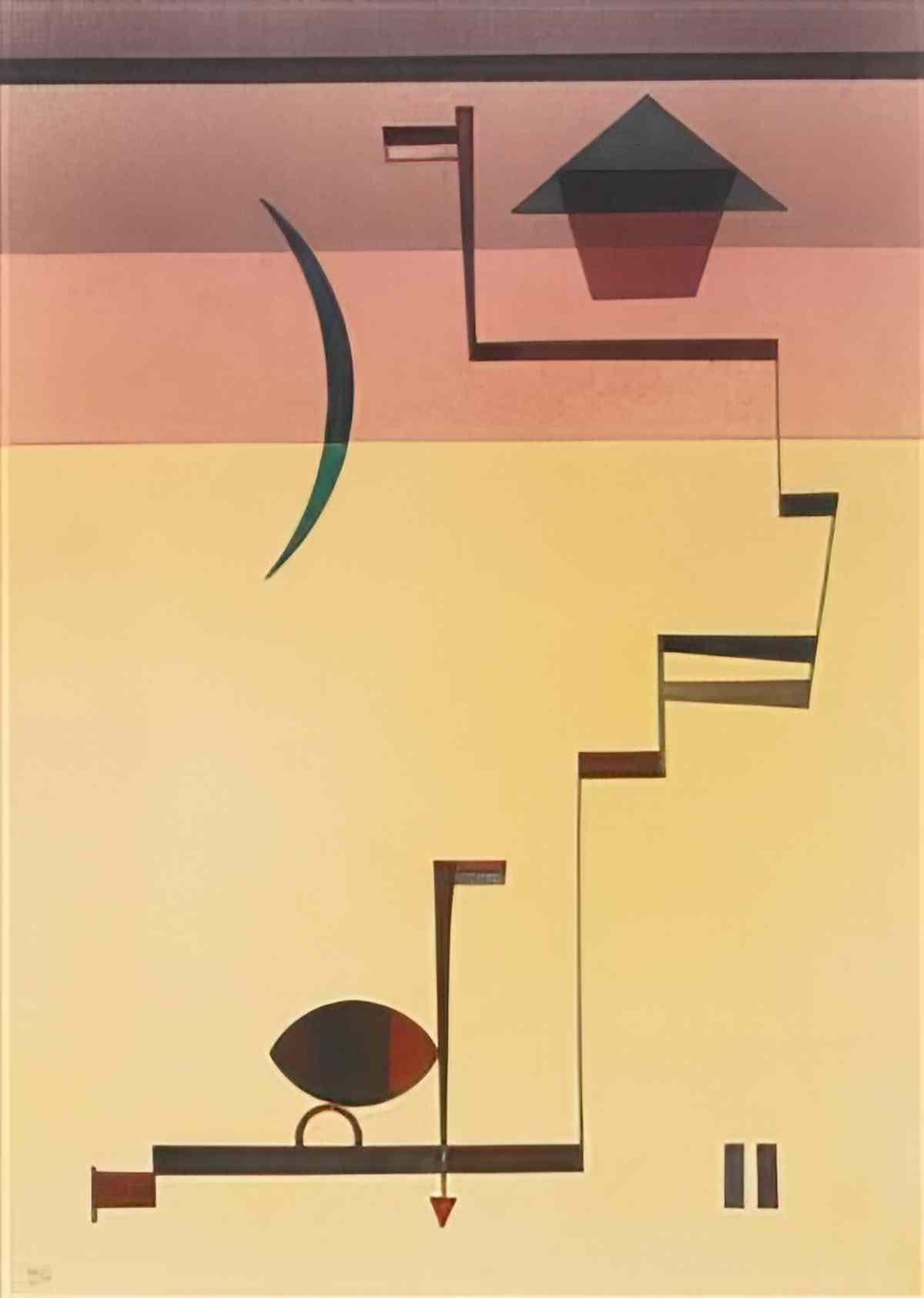 wassily kandinsky wassily kandinsky eckig angular Art A4 Photo Print
