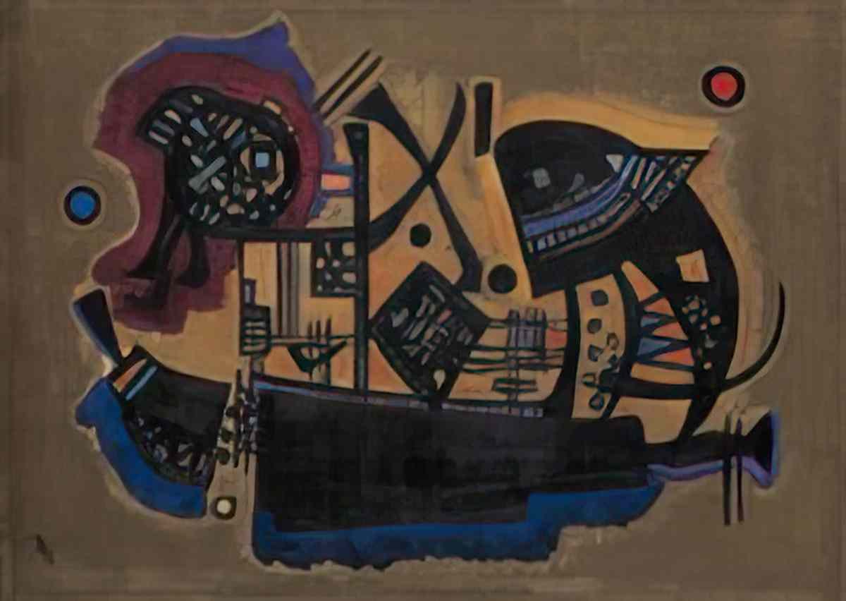 wassily kandinsky wassily kandinsky geflecht woven Art A4 Photo Print