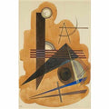 wassily kandinsky wassily kandinsky hartnackiges braun obstinate brow Art A4 Photo Print