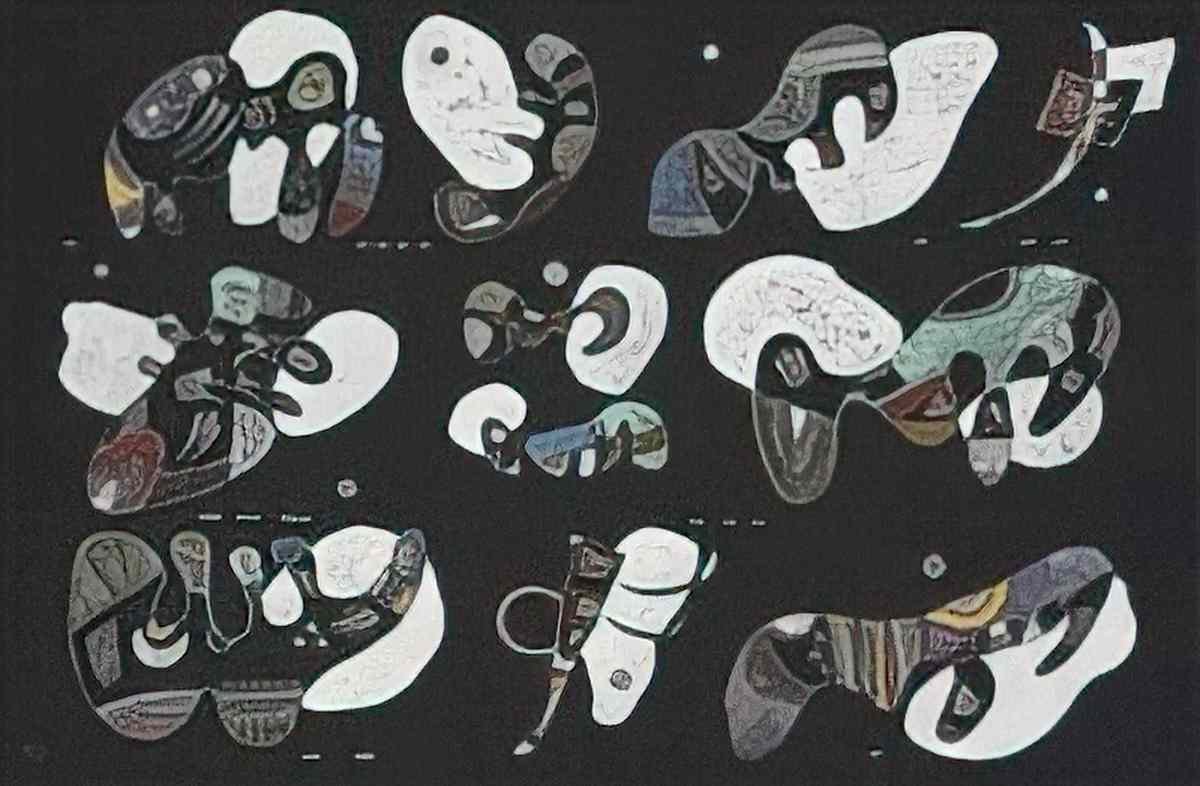 wassily kandinsky wassily kandinsky komposition mit weissen formen Art A4 Photo Print