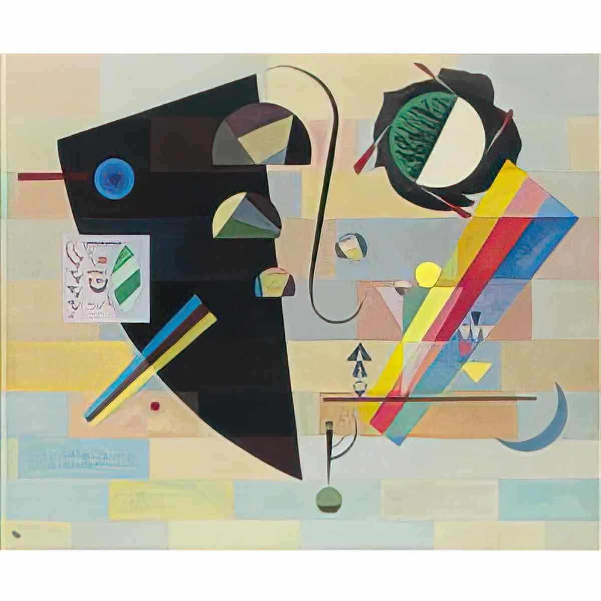 wassily kandinsky wassily kandinsky krass und mild dramatic and mild Art A4 Photo Print