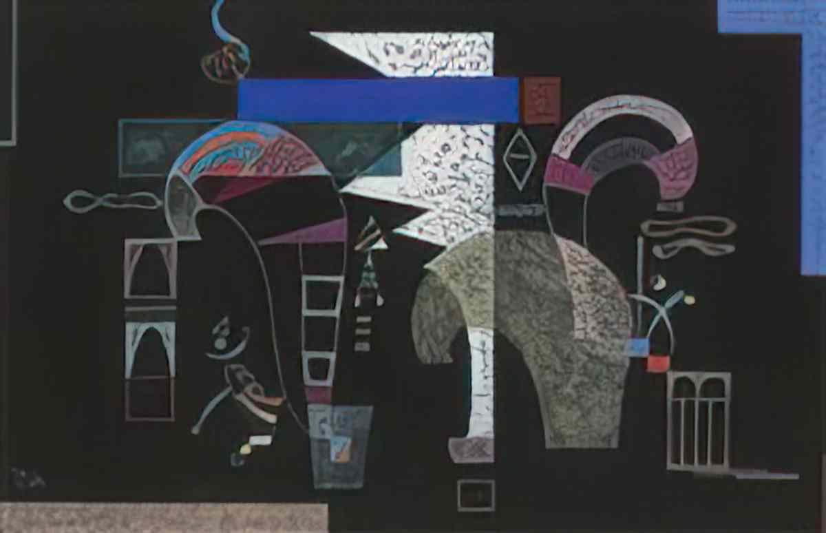wassily kandinsky wassily kandinsky la forme blanche 2 Art A4 Photo Print
