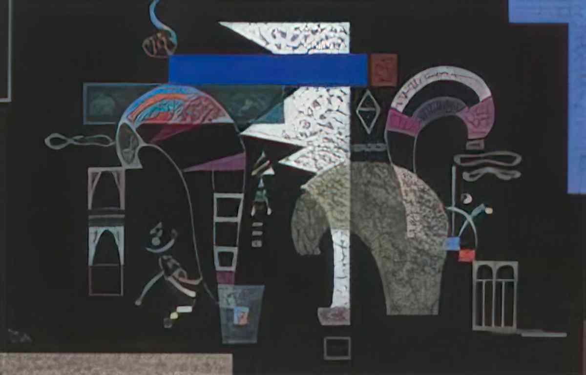 wassily kandinsky wassily kandinsky la forme blanche Art A4 Photo Print