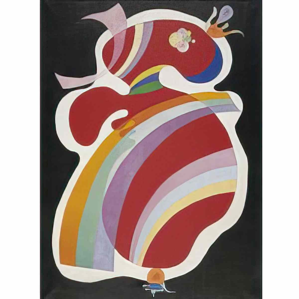 wassily kandinsky wassily kandinsky la forme rouge Art A4 Photo Print