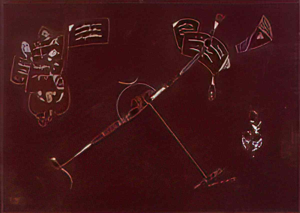 wassily kandinsky wassily kandinsky le milieu sombre Art A4 Photo Print