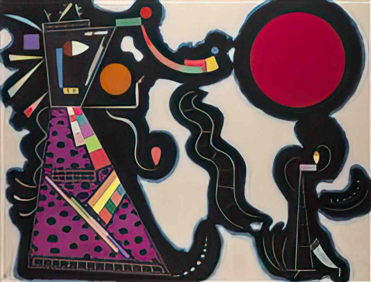 wassily kandinsky wassily kandinsky le rond rouge Art A4 Photo Print