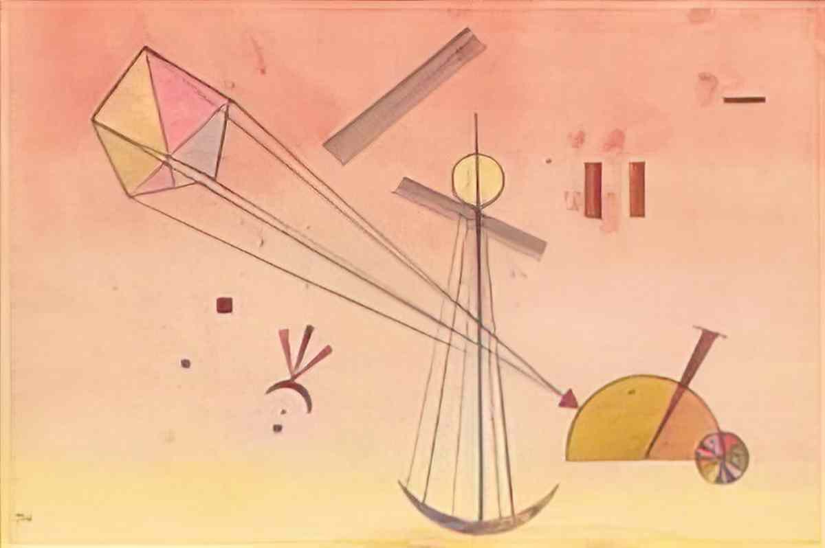 wassily kandinsky wassily kandinsky leichte bindung light attachment Art A4 Photo Print