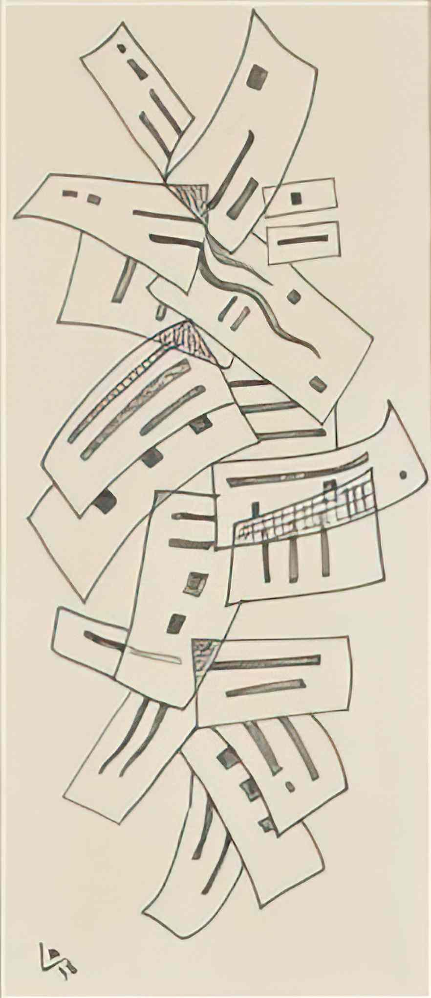 wassily kandinsky wassily kandinsky montee descente study Art A4 Photo Print