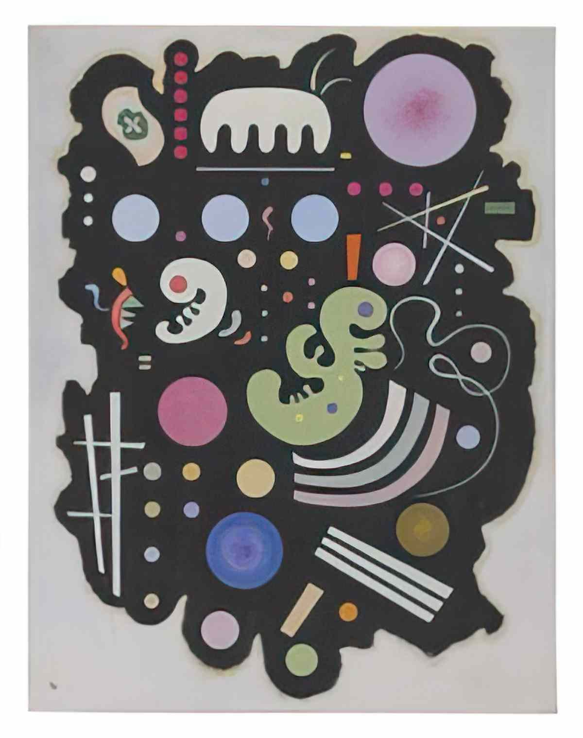 wassily kandinsky wassily kandinsky noir bigarre Art A4 Photo Print