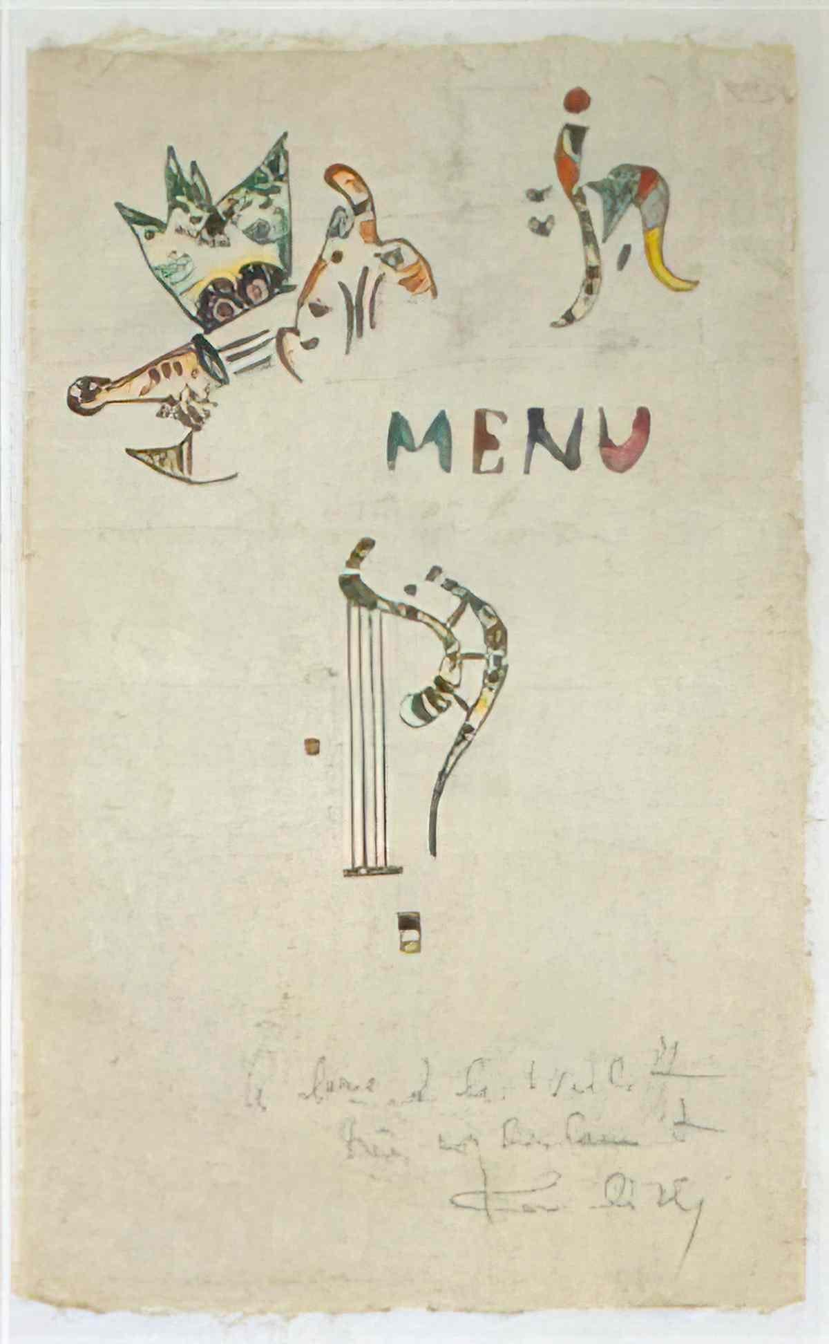 wassily kandinsky wassily kandinsky ohne titel menu Art A4 Photo Print