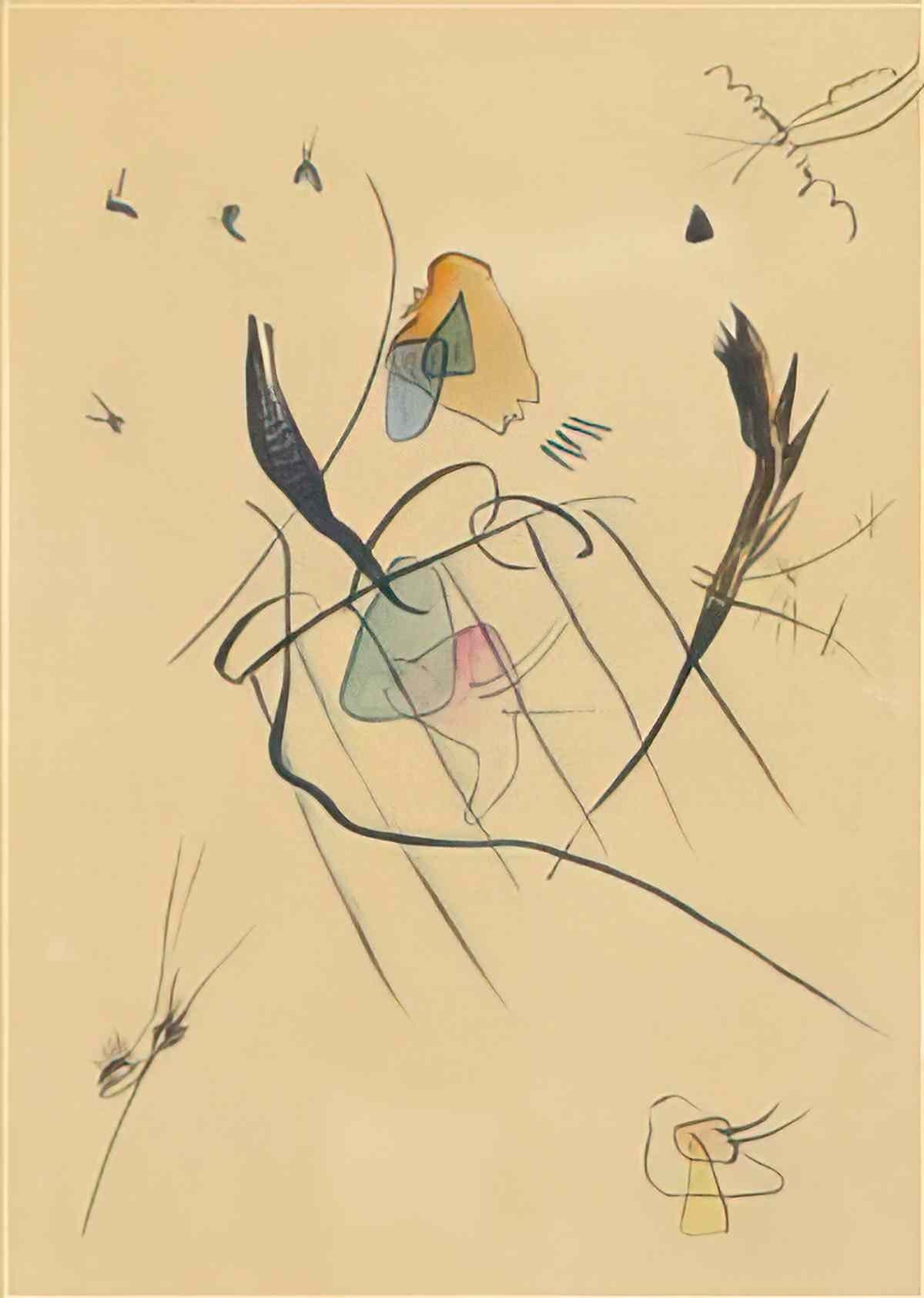wassily kandinsky wassily kandinsky ohne titel untitled4 Art A4 Photo Print