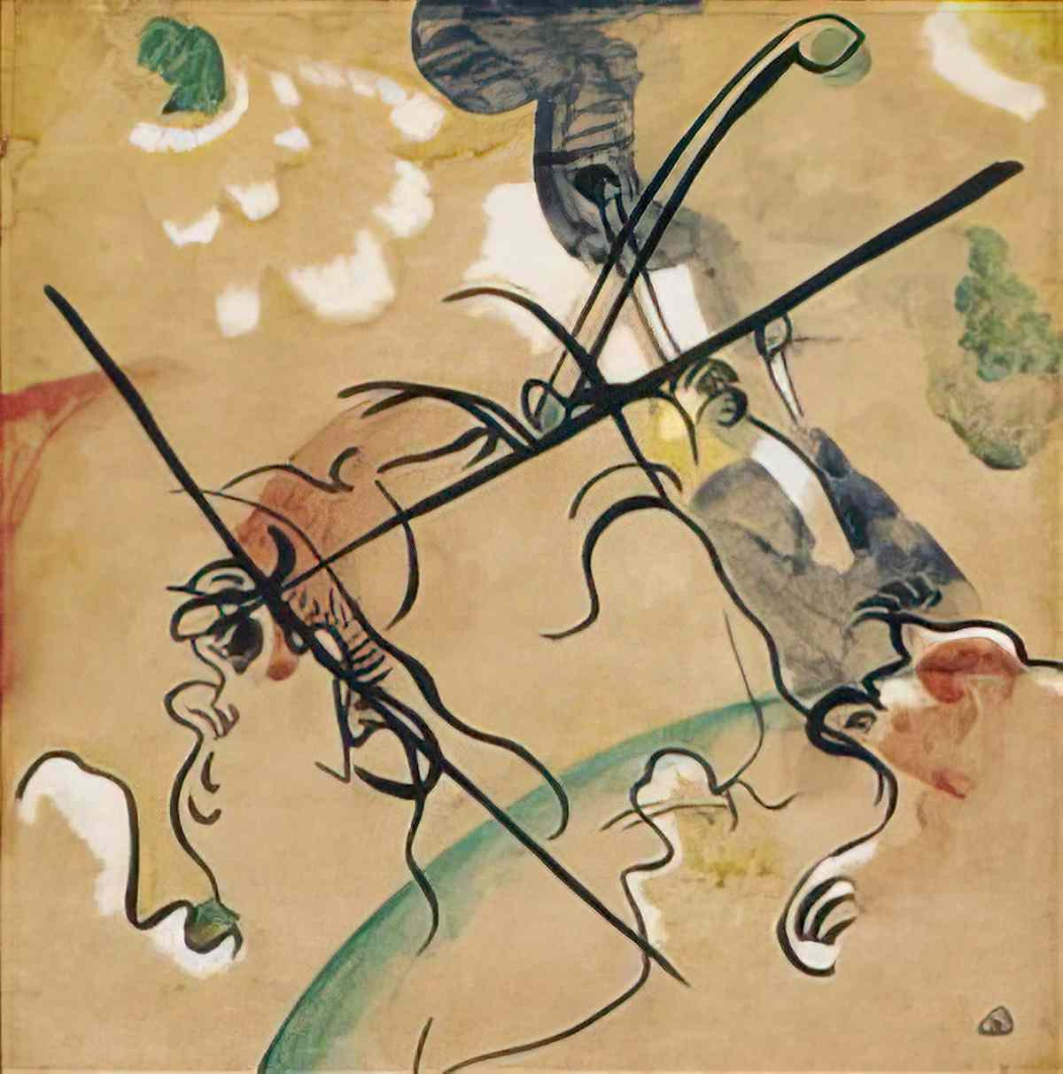 wassily kandinsky wassily kandinsky ohne titel33 Art A4 Photo Print