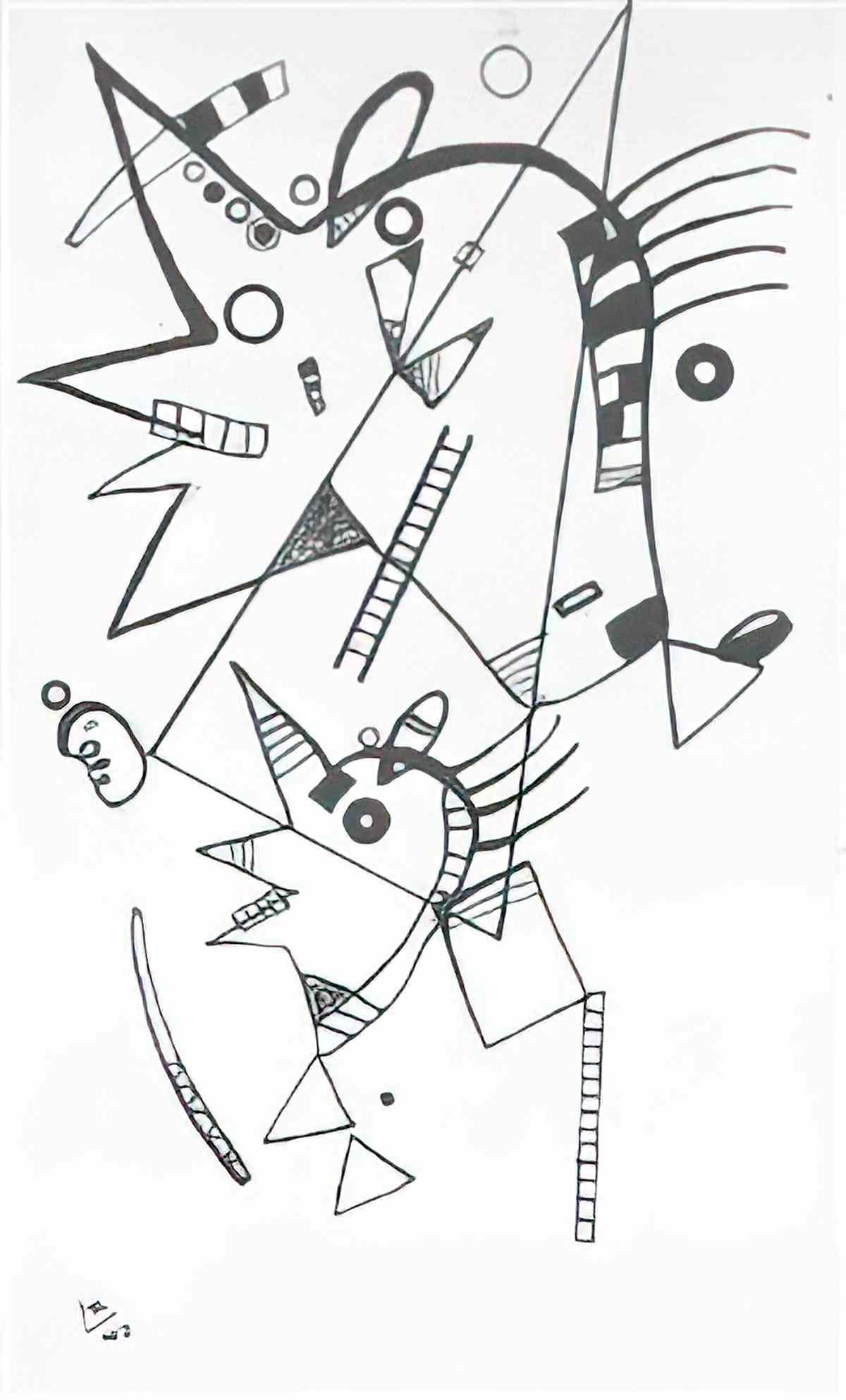 wassily kandinsky wassily kandinsky ohne titel59 Art A4 Photo Print