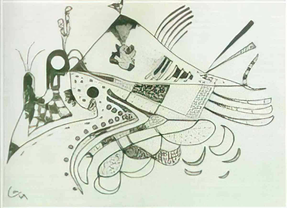 wassily kandinsky wassily kandinsky ohne titel64 Art A4 Photo Print