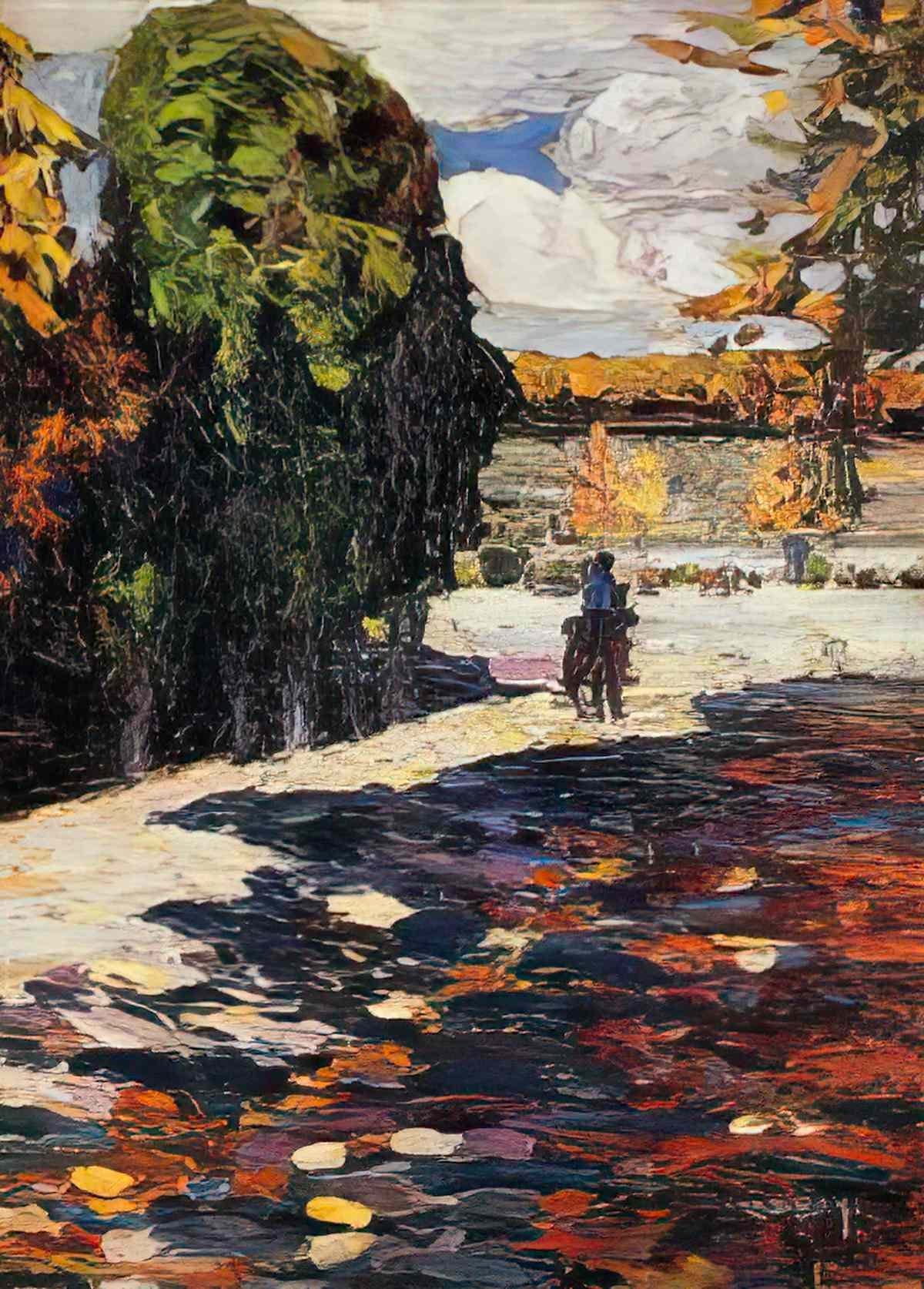 wassily kandinsky wassily kandinsky park von st cloud mit reiter Art A4 Photo Print