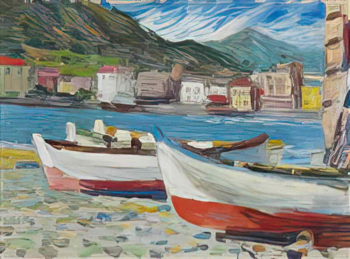 wassily kandinsky wassily kandinsky rapallo boote Art A4 Photo Print