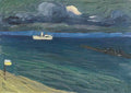 wassily kandinsky wassily kandinsky rapallo seascape with steamer1 Art A4 Photo Print